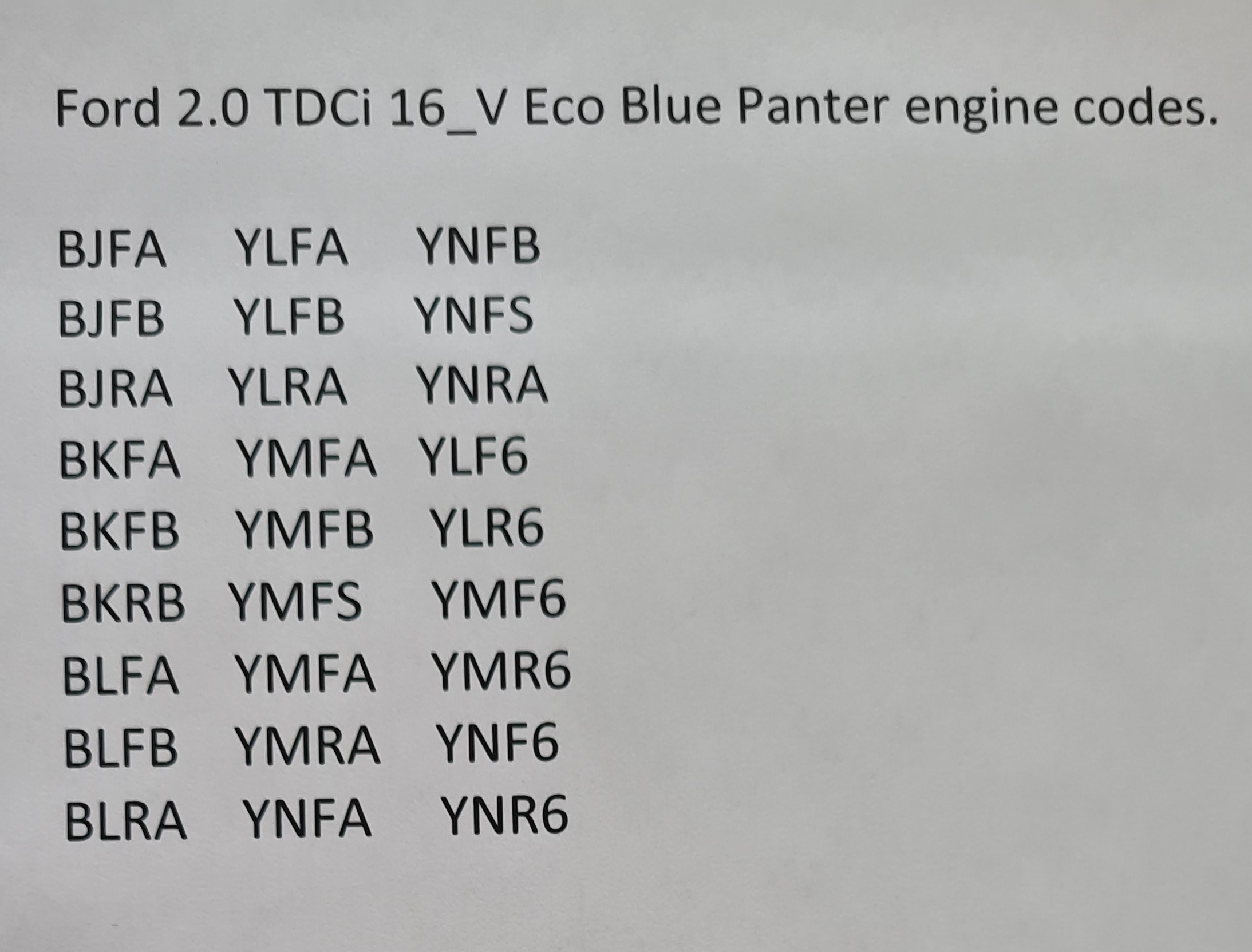 Motor Ford Transit 2 0 TDCi 16 V Eco Blue